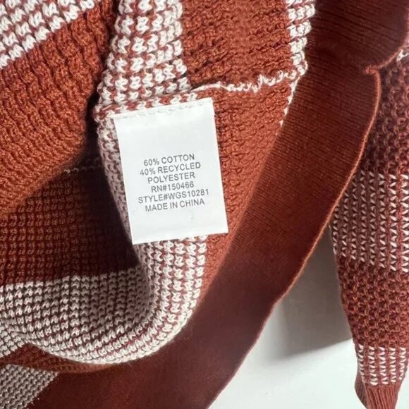 NWT Stitch Fix Market & Spruce Tawnee Cotton Blend Waffle Stitch Sweater Large L - Picture 7 of 12